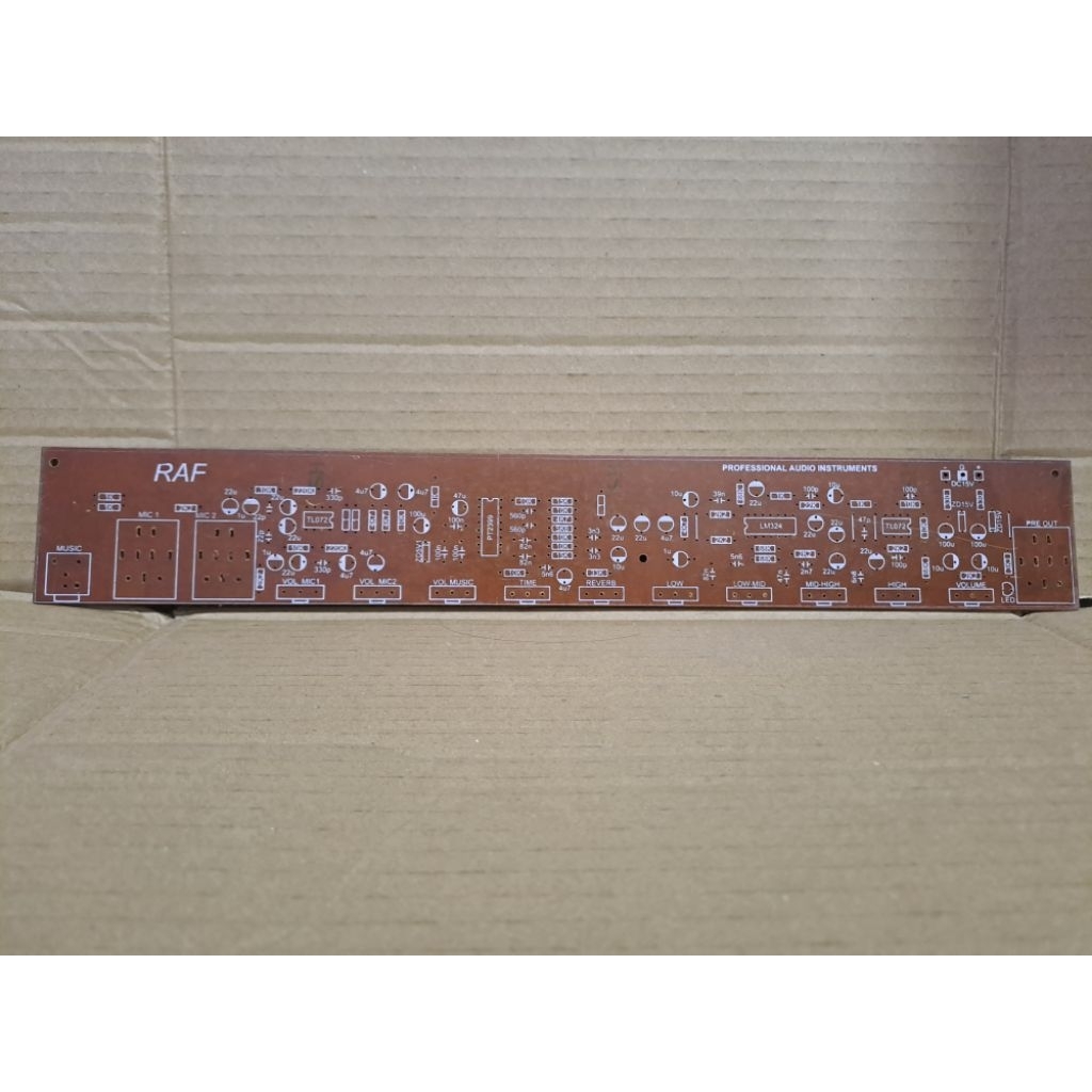 Pcb Pre Amplifier Keyboard with Echo reverb + Equalizer .