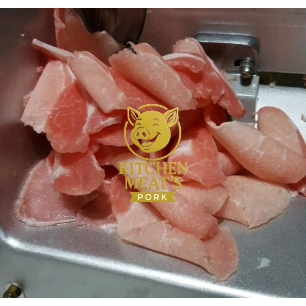 

PORK LOIN SLICE/KARBONAT SLICE/YAKINIKU - UK 2MM/ (KG)