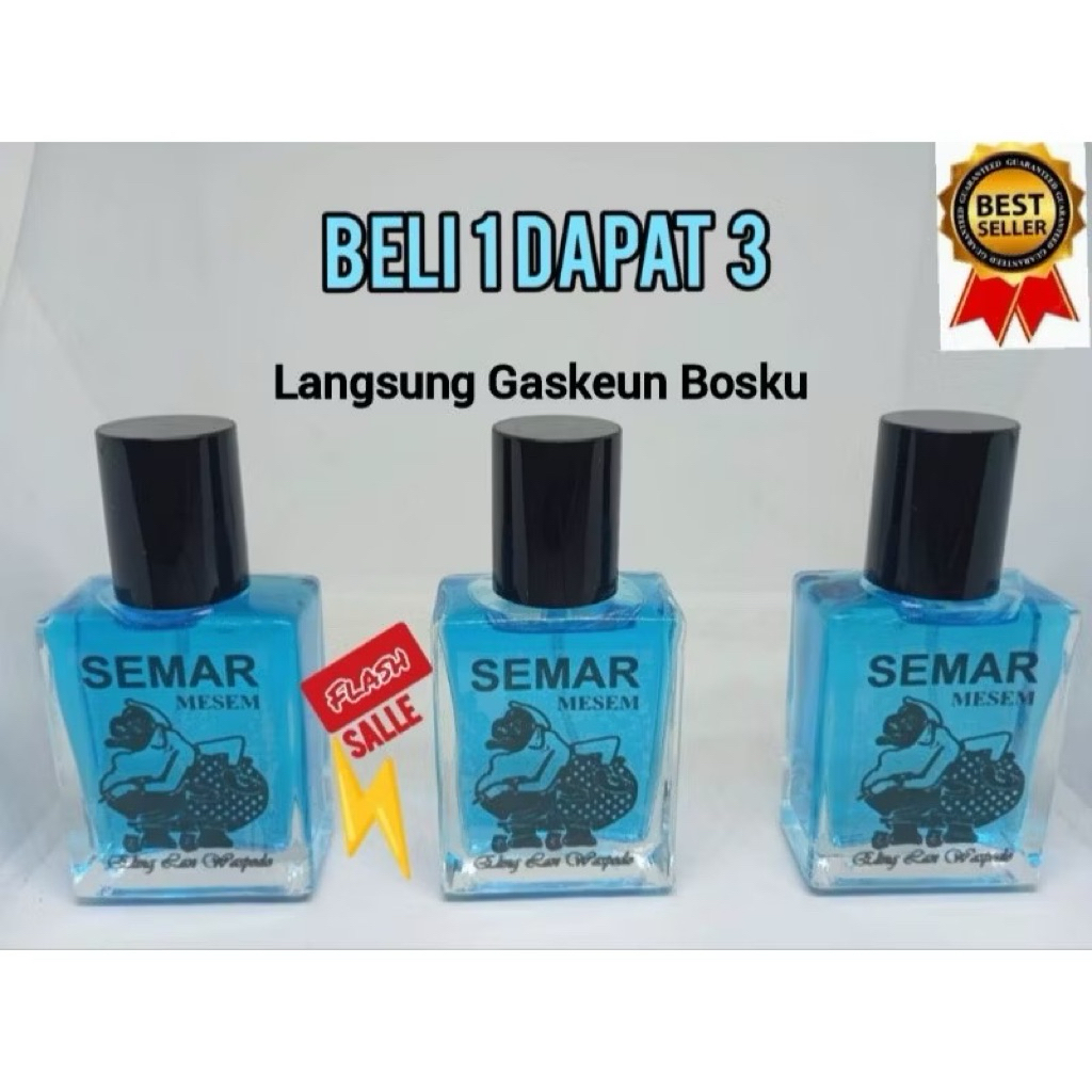 BELI 1 DAPAT 3 PARFUM SEMAR MESEM PEMIKAT AURA BIRU || MURAH MERIAH WANGI TAHAN LAMA PRIA WANITA (UN