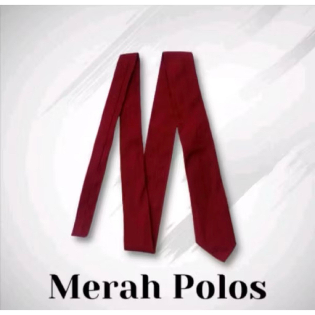 Dasi SD polos panjang / Dasi Merah SD / Dasi SD Merah Panjang