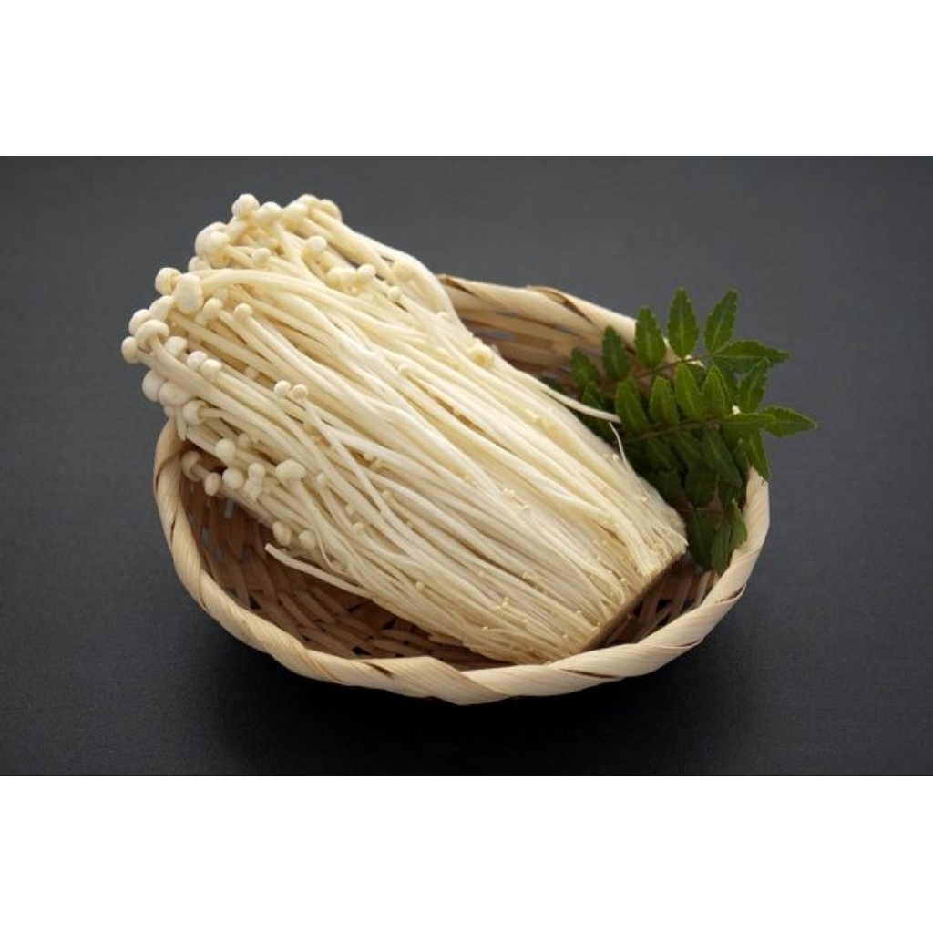 

JAMUR ENOKI SEGAR 100GRAM - Cocok untuk shabu, sukiyaki, tumis, bbq, hotpot