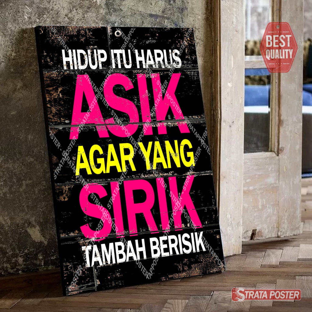 Poster dinding kata kata motivasi Hiasan kamar aesthetic