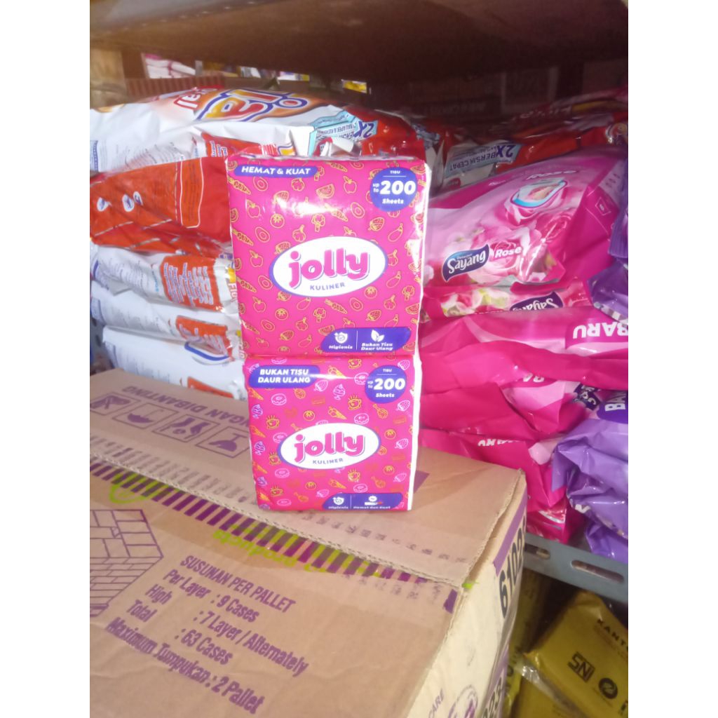Jolly pop up 200sheet facial tissue 200sheet