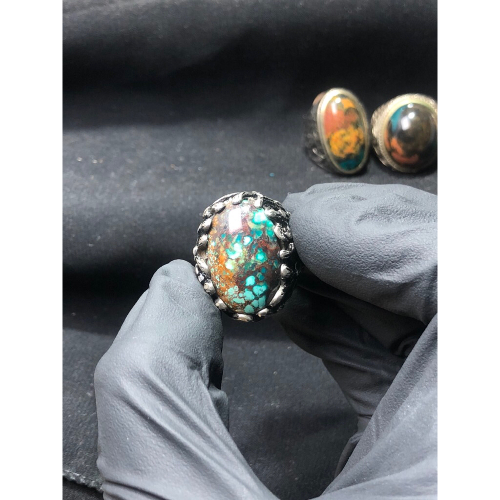 Batu Pirus Persia Ring Perak