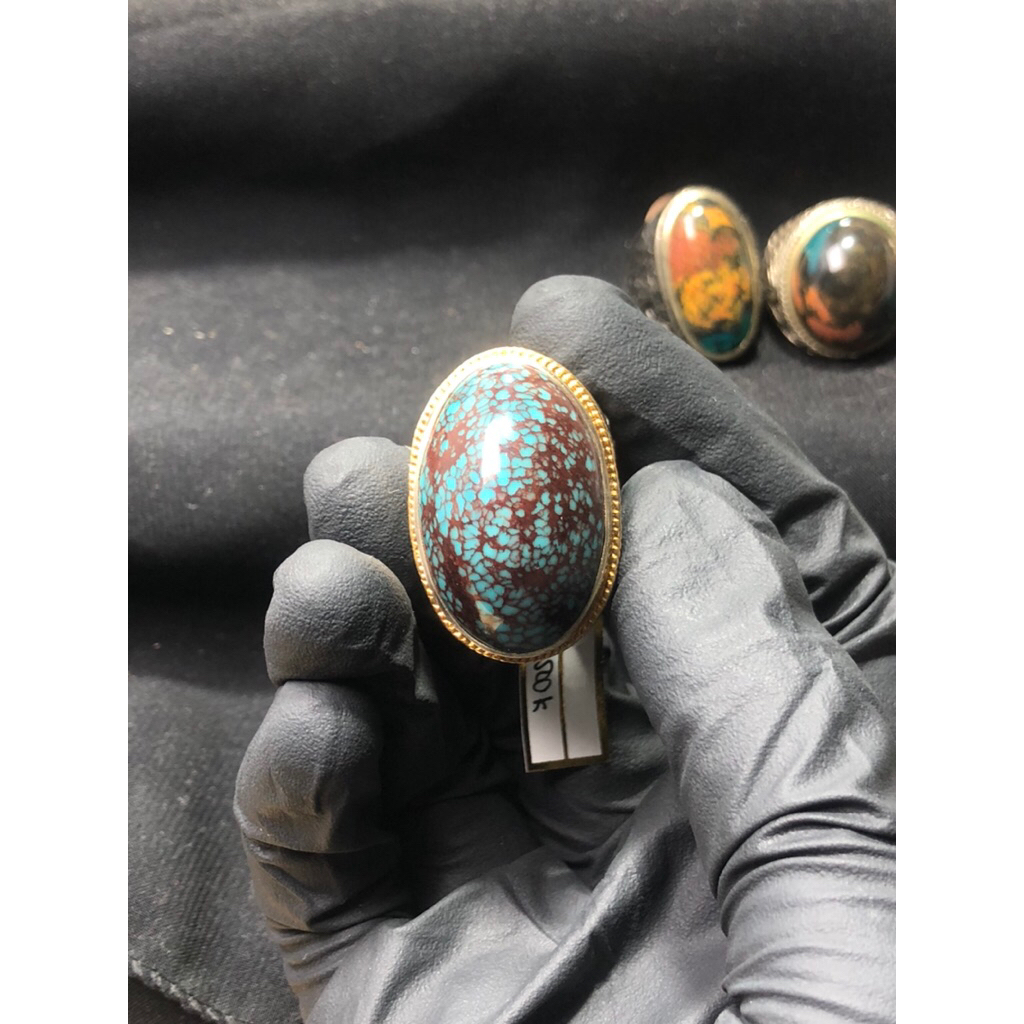 Batu Pirus Persia Ring Perak