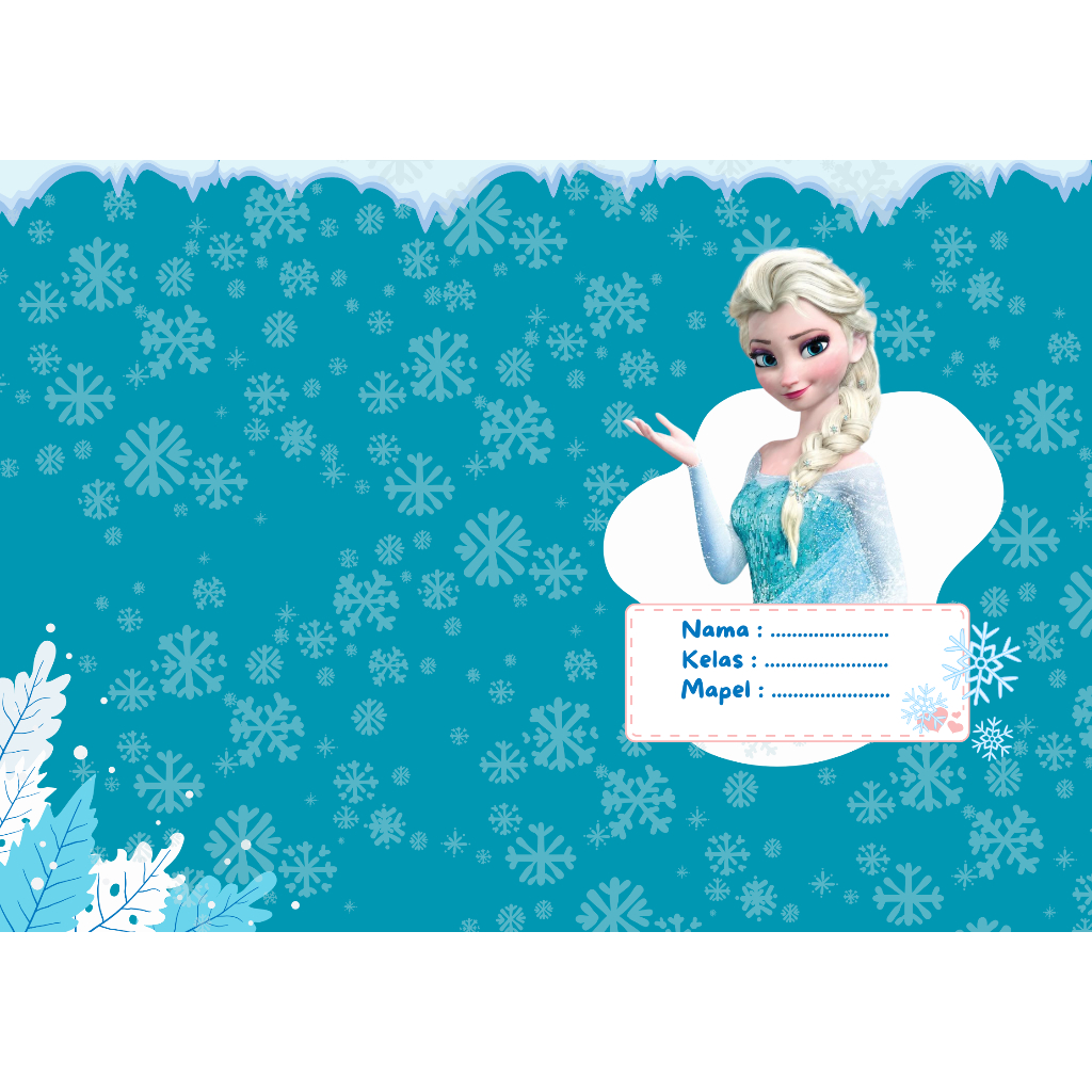 

Sampul Buku Sekolah Free Custom Nama