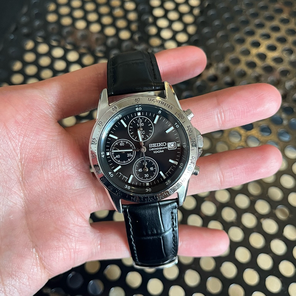 SEIKO 7t92 Chronograph SND367 Jam tangan Vintage