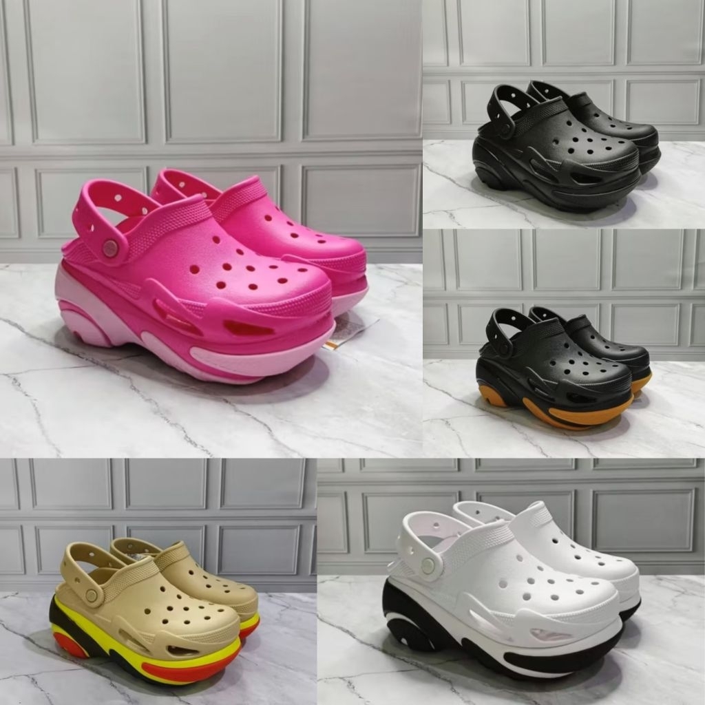 SANDAL CROCS BUBBLE CRUSH -CROCS BUBBLE CRUSH - SANDAL CROCS PRIA/WANITA