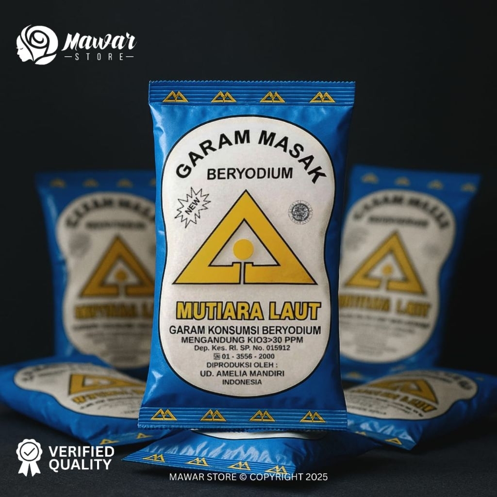 

[ 20 pcs ] GARAM MASAK 200gr BERYODIUM BUMBU MASAK CAP MUTIARA LAUT