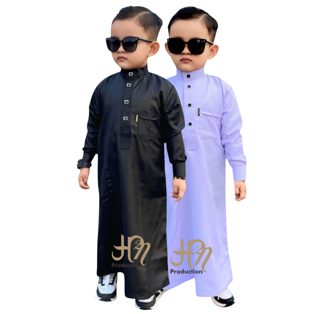 Jubah Anak Laki-Laki Model Terbaru bahan Polyester