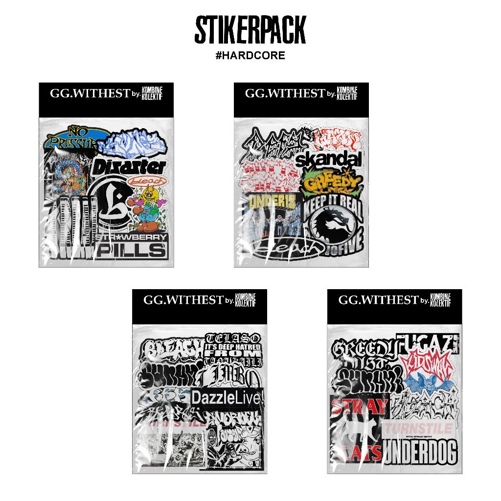

Stikerpack Band Hardcore Series 2