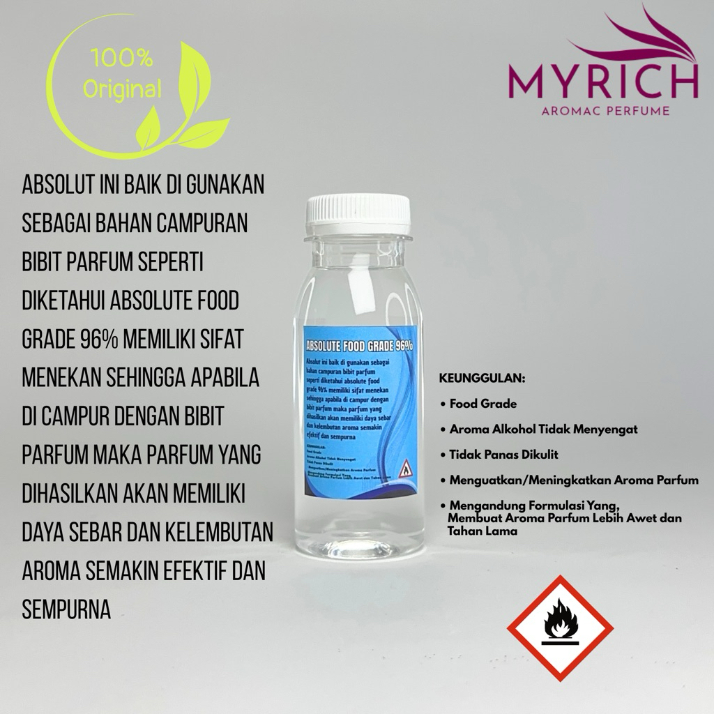 Absolut Parfum Food grade 96% 100ml | Alkohol Parfum food grade 96% Premium (100ML) (09)