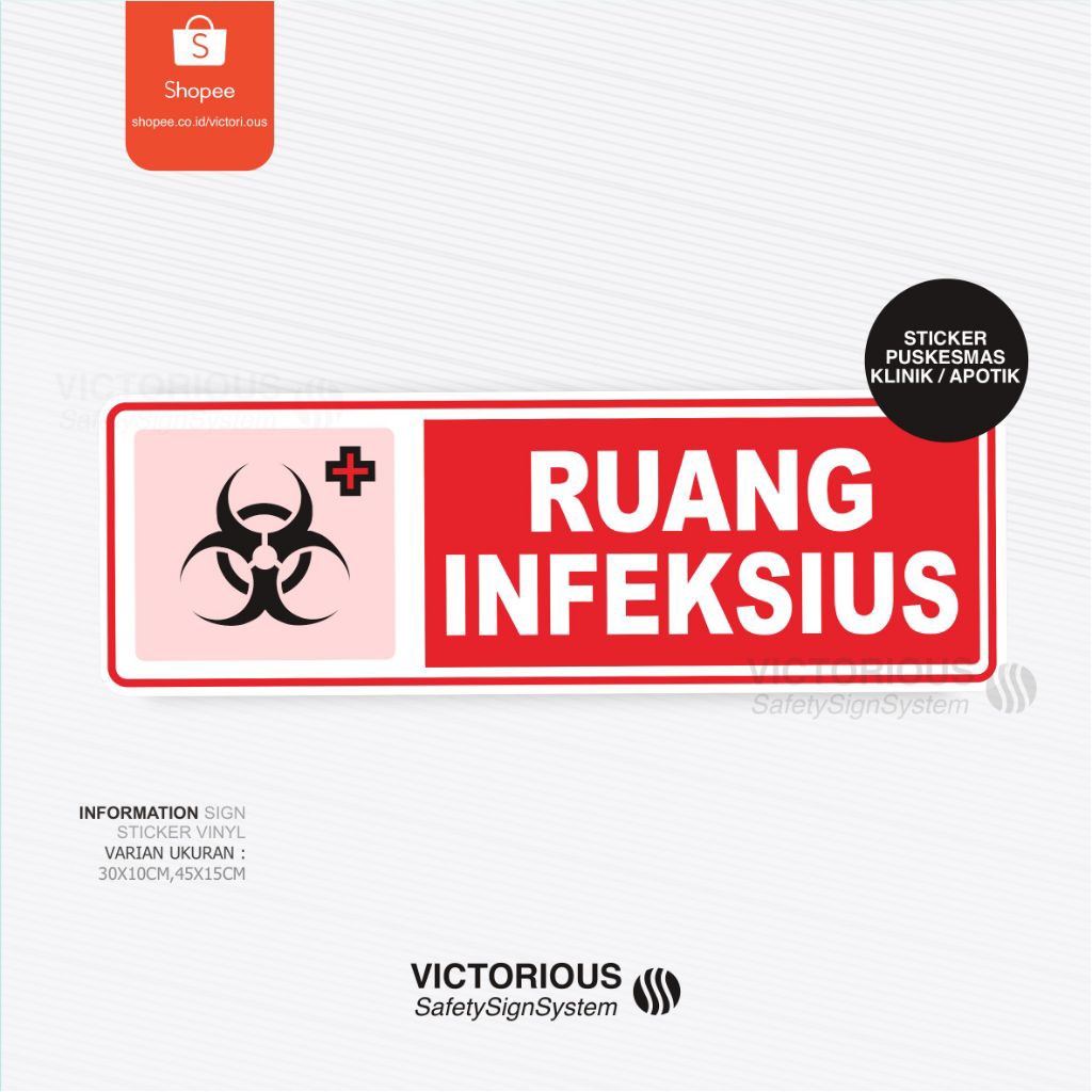 

Sticker Information Sign Rambu Ruang Infeksius