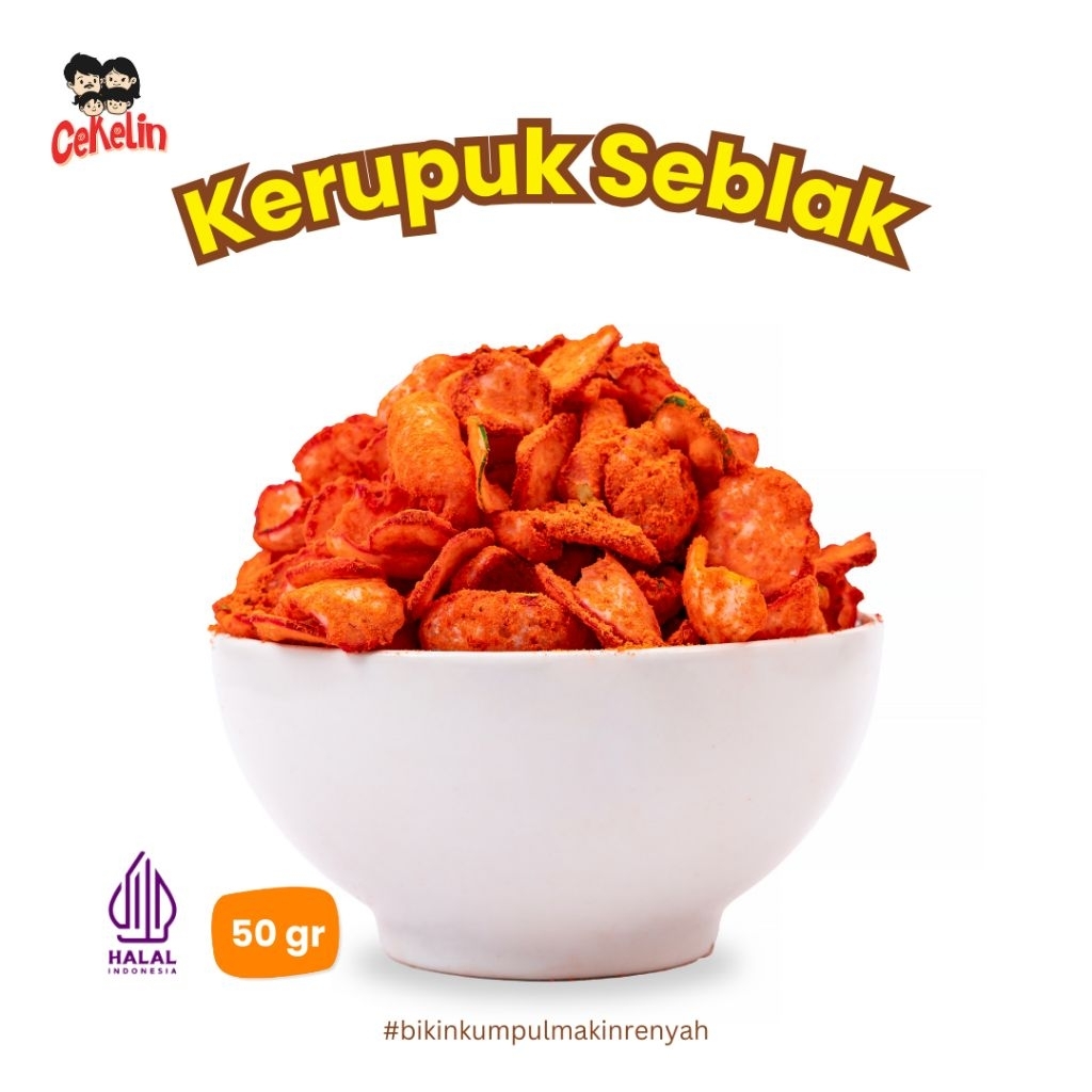 

(SNACKO.ID) CEKELIN KERUPUK SEBLAK - SNACK PEDAS BALADO