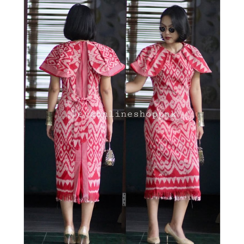 DRESS TENUN TERBARU//DRESS TENUN KEKINIAN//BAJU TENUN MODEL BARU