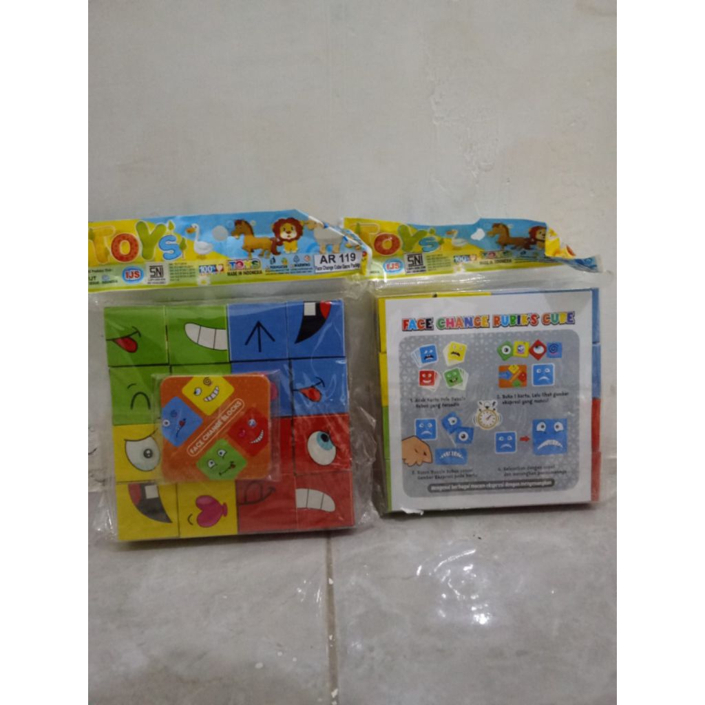 Face Change Puzzle Ekspresi Wajah | Mainan Edukatif Anak