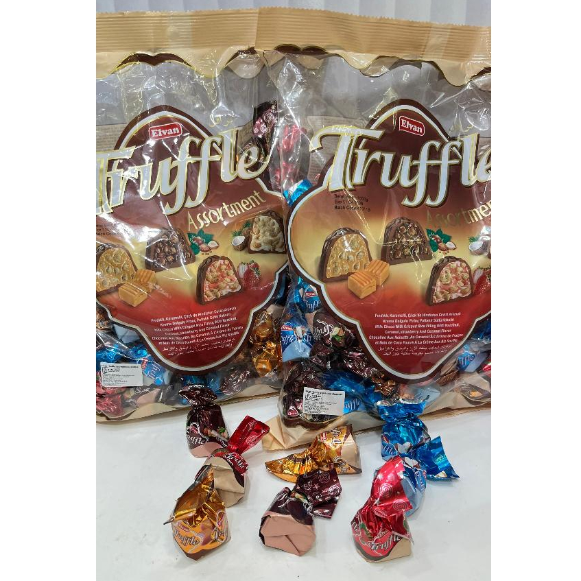 

Cokelat Evlan truffle kemasan 1kg mix rasa