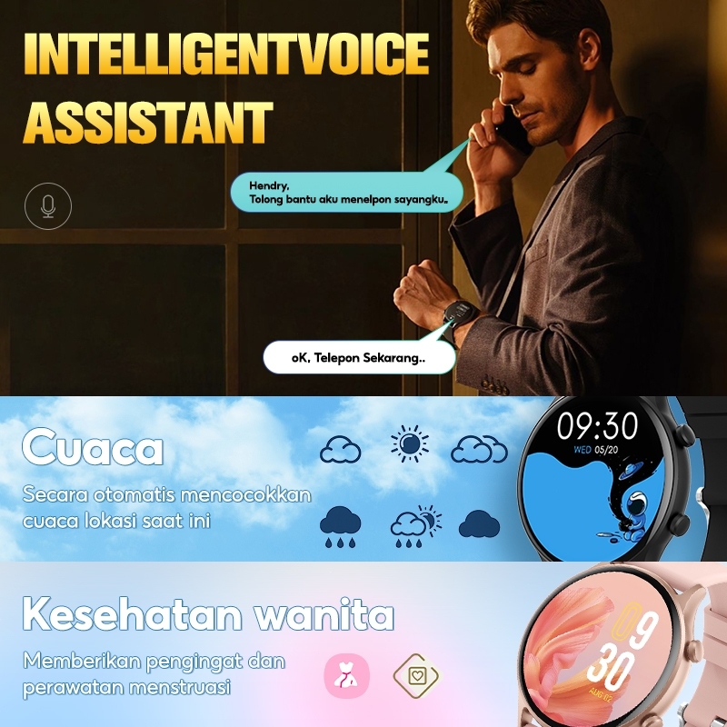 HOT SALE SKMEI B53S Smartwatch IP67 Waterproof Jam Tangan Pria Smartwatch Wanita Elegan Sport