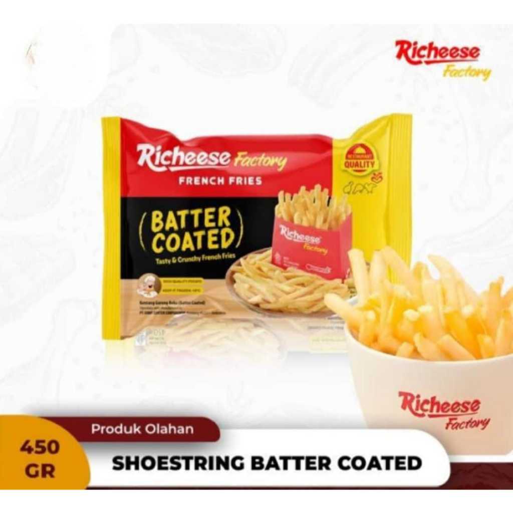 

Kentang/French Fries Richeese Batter Coated 450 gr