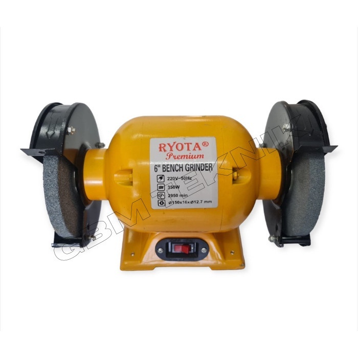 Mesin Gerinda Duduk 6" Inch / Bench Grinder 6" Inch Body Jumbo RYOTA
