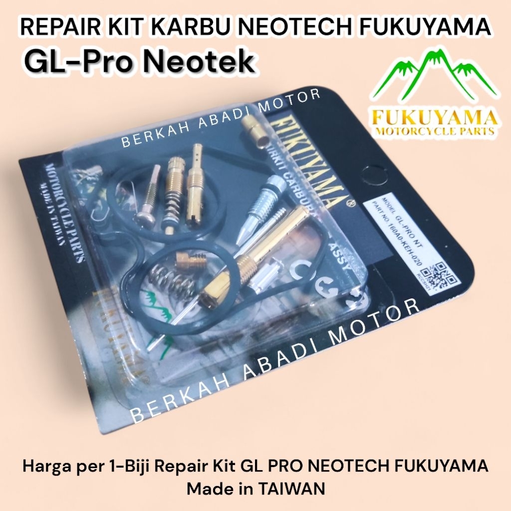 Repair Kit Karburator GL Pro Neotech original FUKUYAMA | isi Repar Karbu KEH Jarum Spuyer Murah
