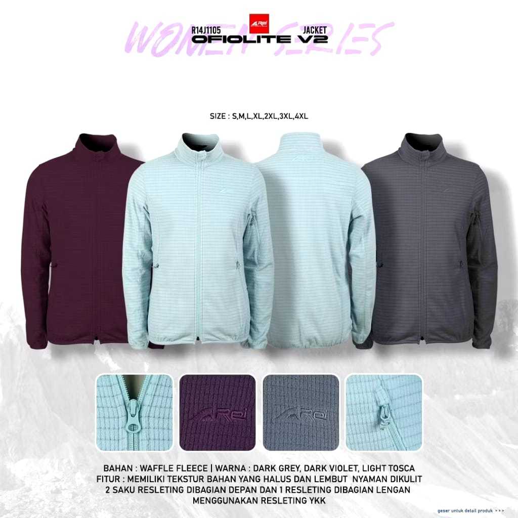 Jaket Gunung Wanita Ofiolite V2 Arei Outdoorgear