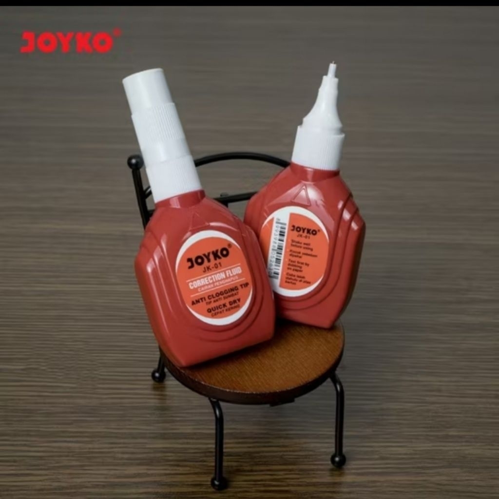 

JOYKO CORRECTION FLUID JK-01 / TIPE EX CAIR FLUID MERAH CORRECTION PEN