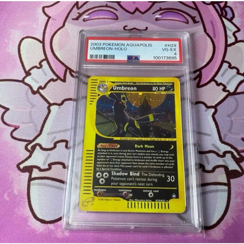PSA 4 Umbreon Holo EN WOTC Aquapolis Kartu Pokemon TCG ENGLISH