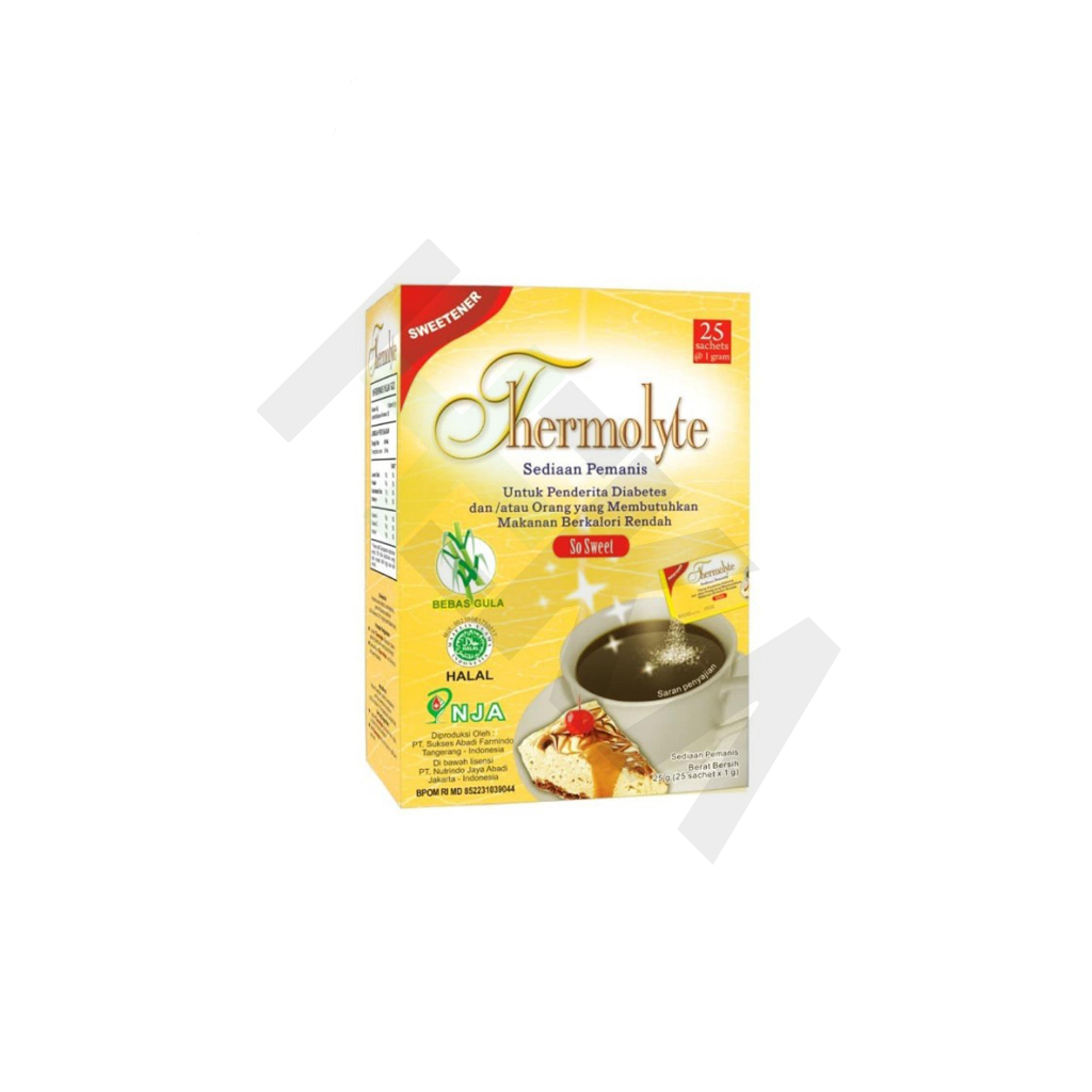 

Thermolyte Diet Sugar 1 gr isi 25 - Pengganti Gula untuk Diabetes [Majapahit]