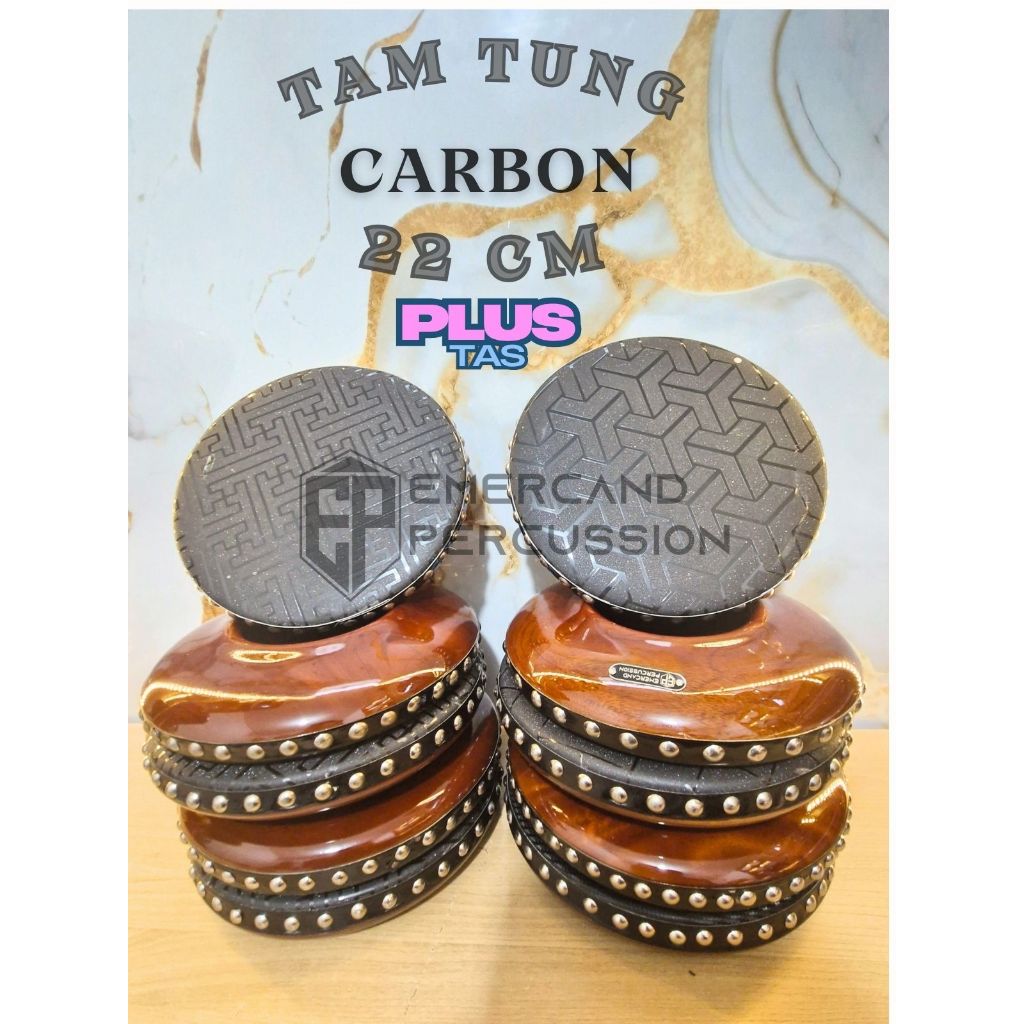 Tam tung carbon tam ufo tam hadrah size 22 cm plus tas