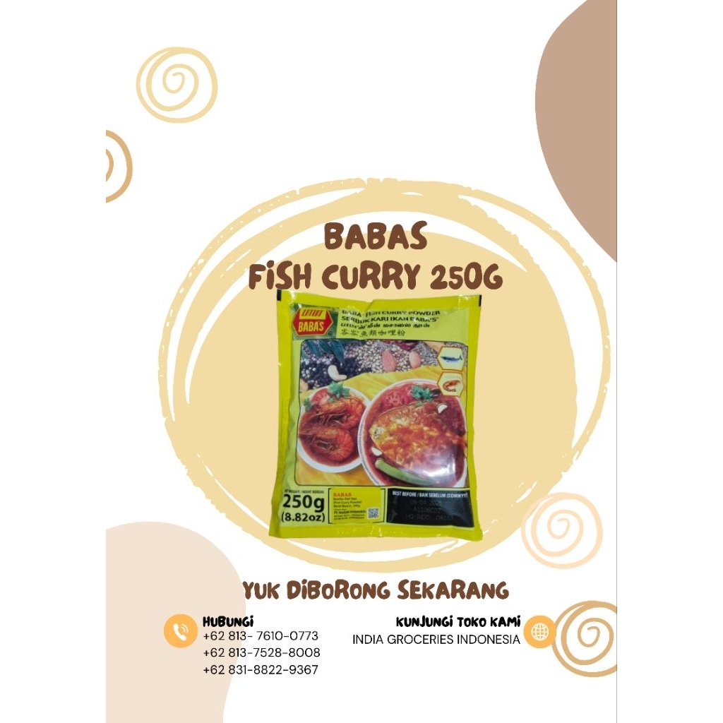 

Baba's Fish Curry 250g / Serbuk Kari Ikan 250g