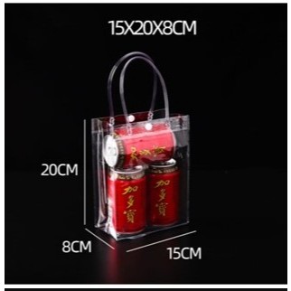 

-RR M02- TAS TRANSPARANT - TAS HAMPERS - SHOPPING BAG TRANSPARANT -15*20*8CM