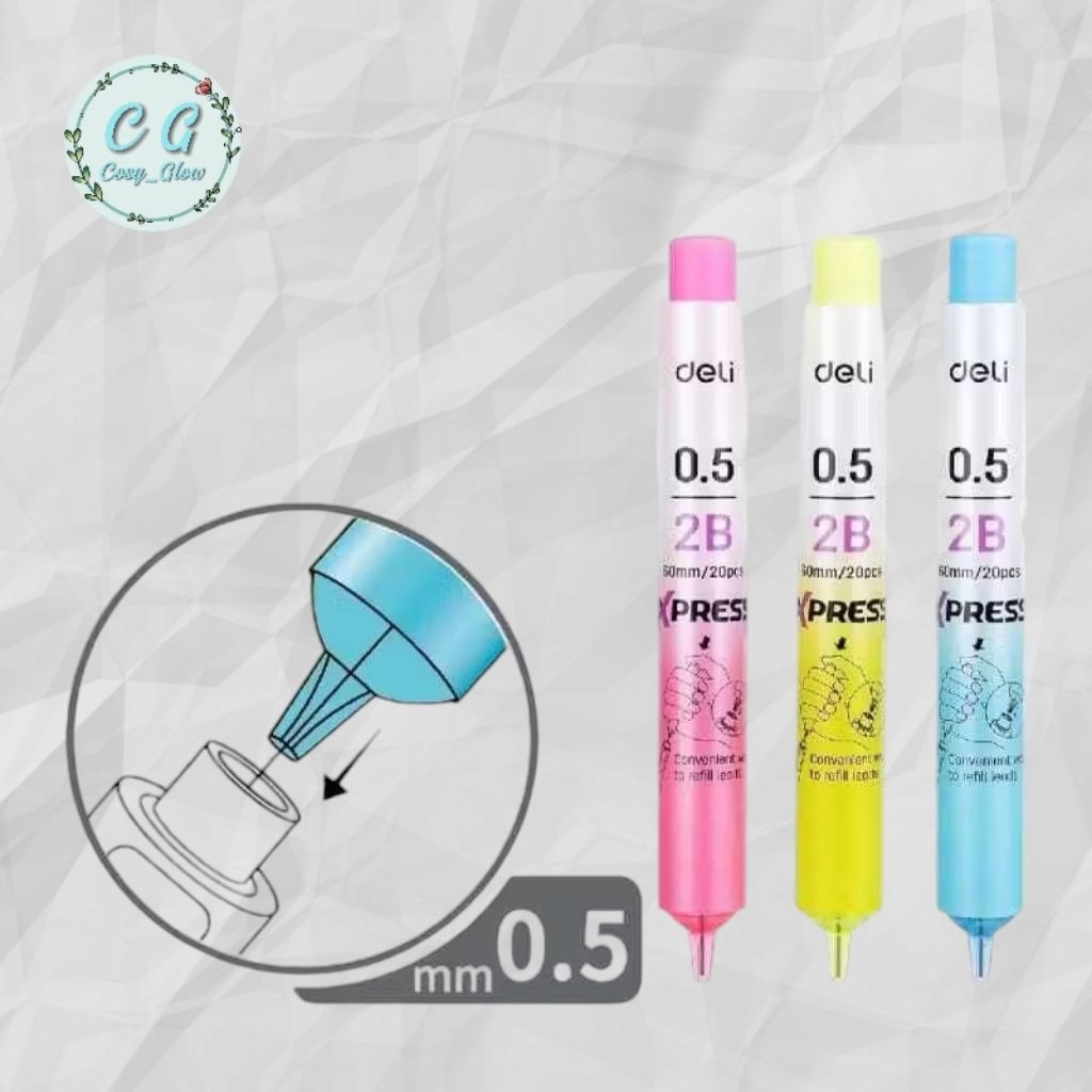 

Deli isi pensil mekanik 2B 0.5mm IP311-Buy 1 Get 1