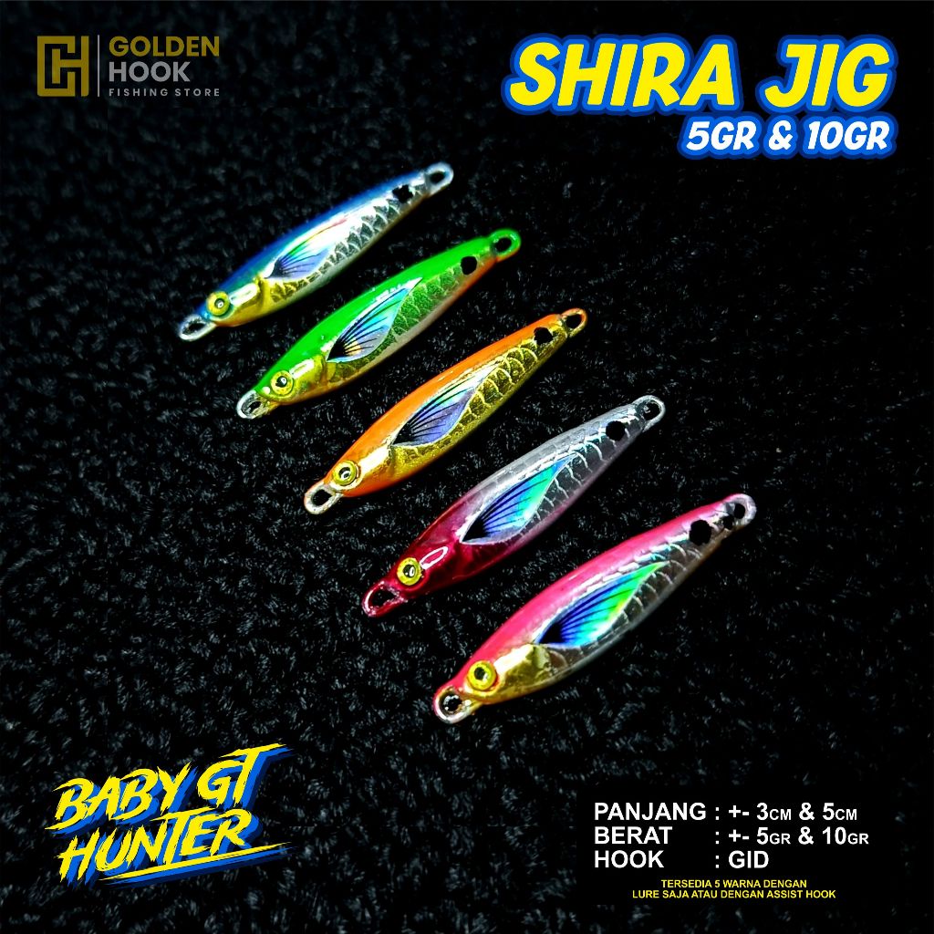 SHIRA JIG 5gr & 10gr | Metal Jig Umpan Mancing Baby GT . Landbase . Muara