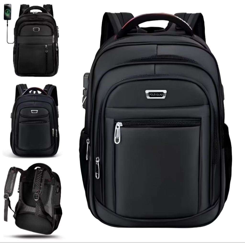 Polo GIVES 16 inc Tas Ransel Kerja Tas sekolah Kunci Usb Port POLO Import