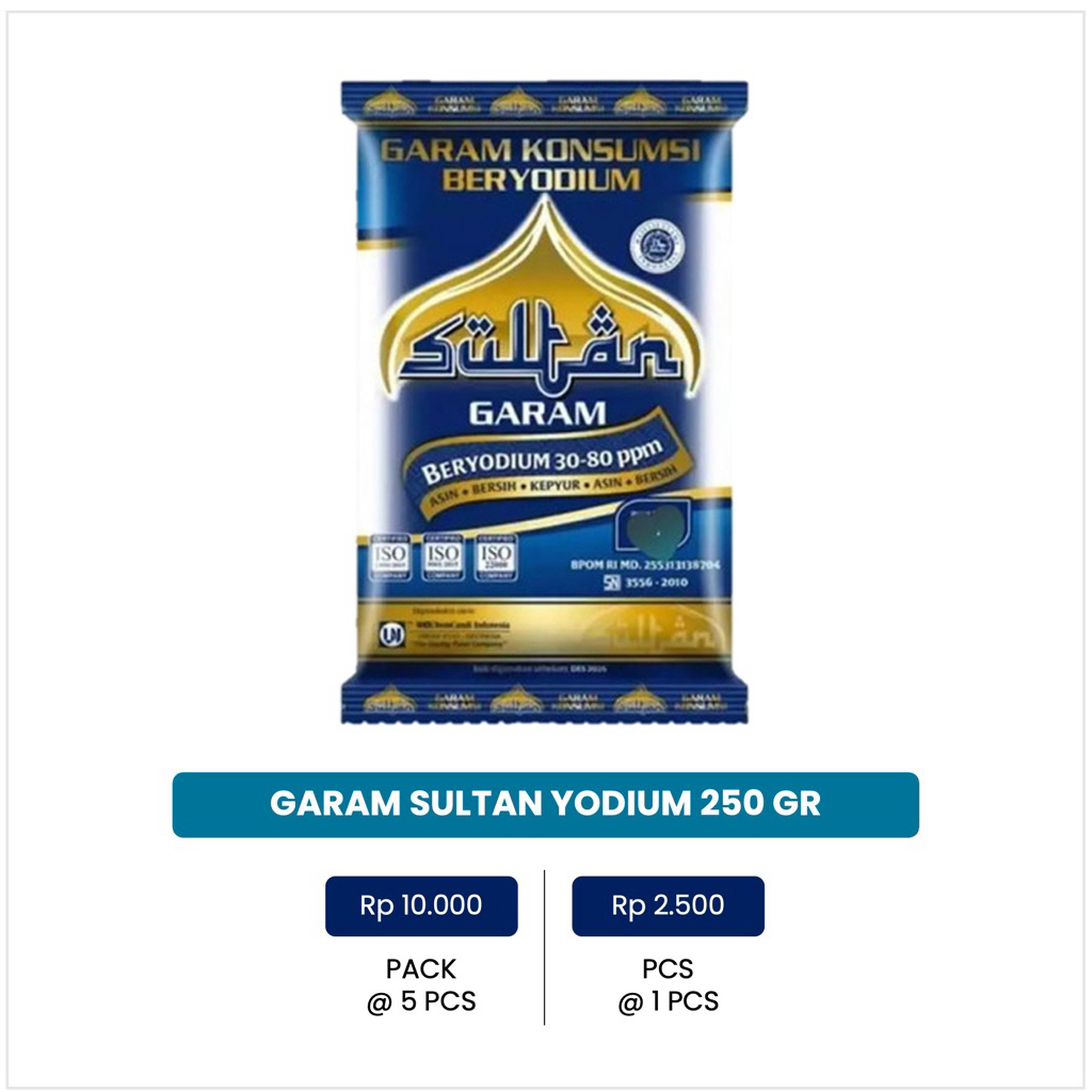 

Garam SULTAN halus 250 gram