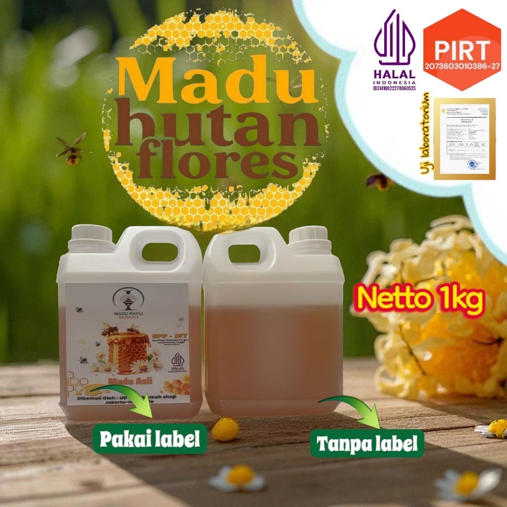 

madu hutan flores ntt netto 1kg madu asli tanpa campuran teruji laboratorium
