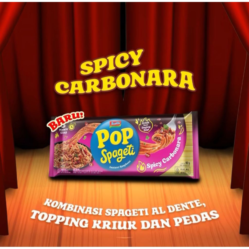 

Indomie Pop Spageti Spicy Carbonara 80gr Mie Instant Instan