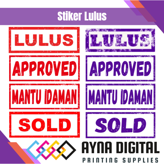 

Stiker Transparant Lulus graduation banner