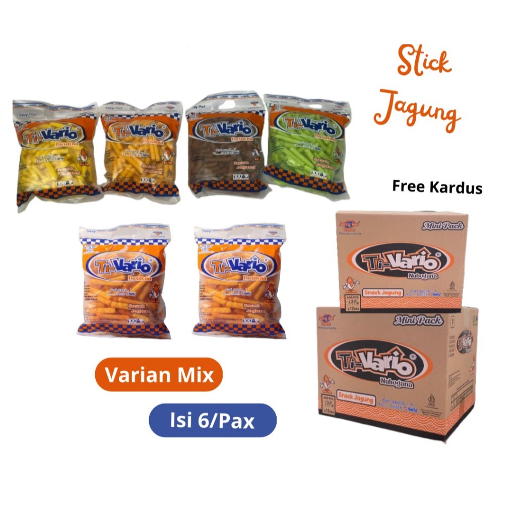 

TI-VARIO STICK/SNACK BALL JAGUNG 1 DUS/KARTON ISI 6 PACK