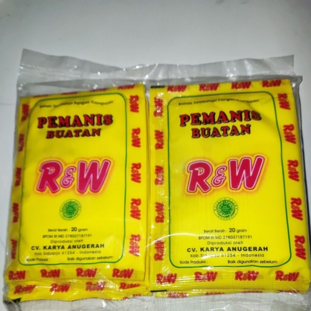 

Pemanis buatan R &W
