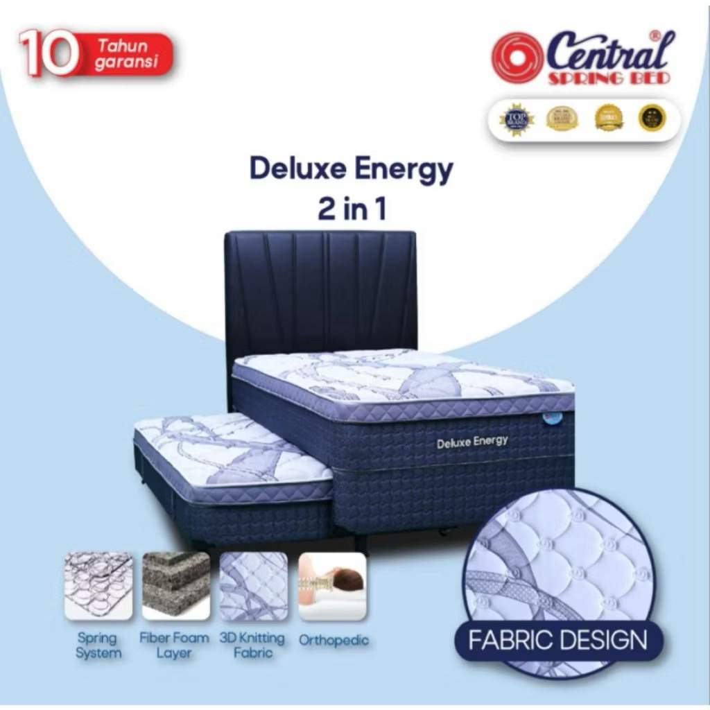 Central deluxe 2in1 springbed 2 in 1 central ukuran 120