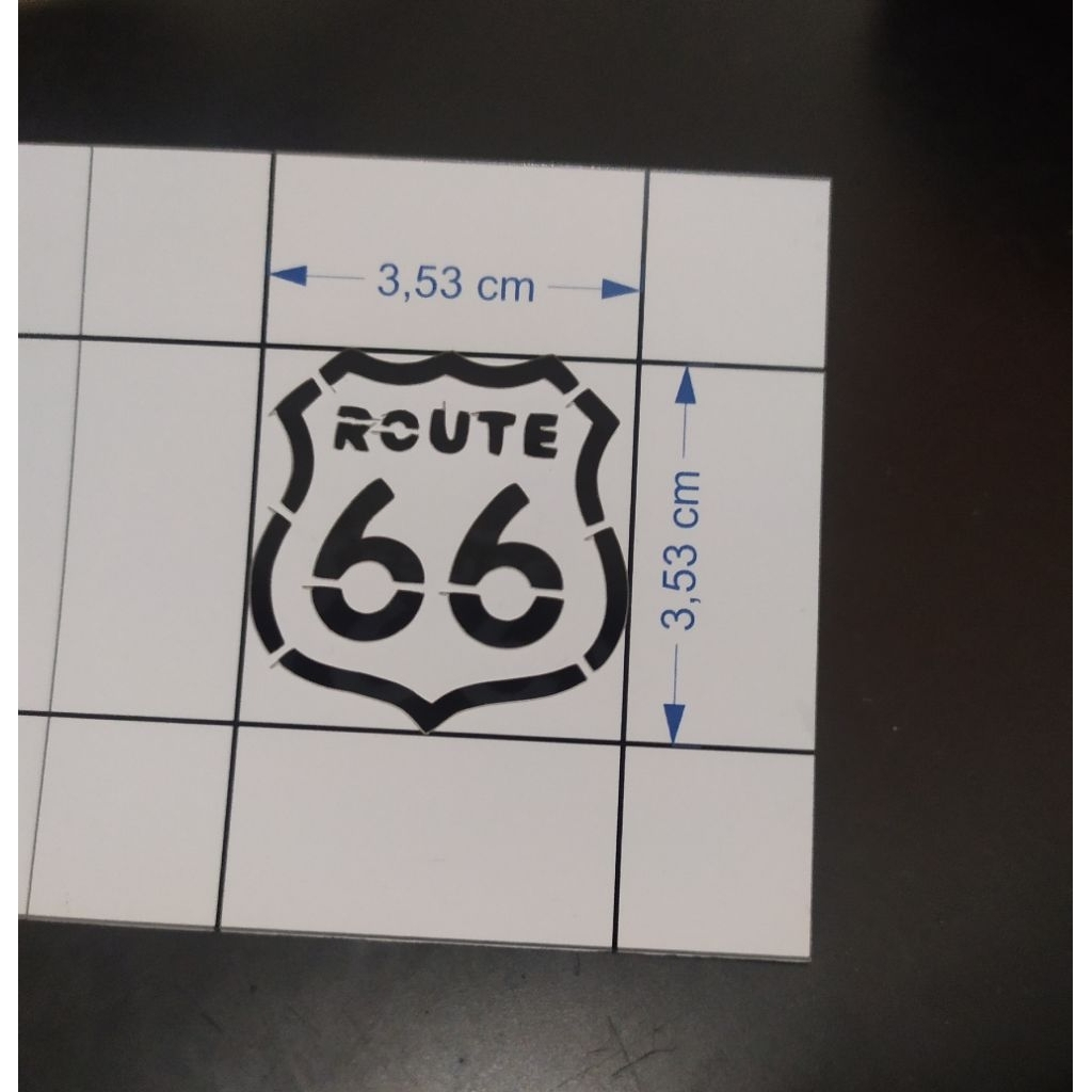 

Marking Ruler Route 66 untuk Diorama Skala 1:64