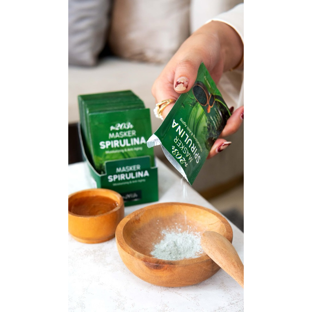 Masker Spirulina Sachet 5gr/Masker spirulina N203R
