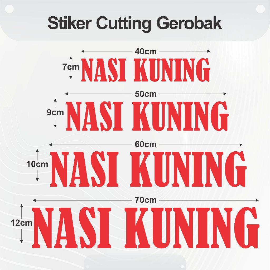 

Nasi Kuning Stiker cutting gerobak