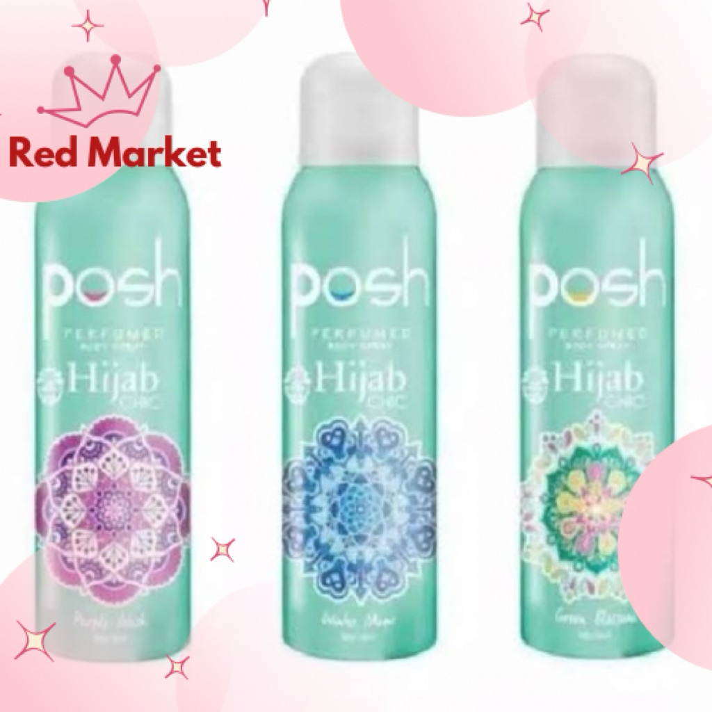 -TOKO RED MARKET- POSH PARFUME BODY SPRAY HIJAB BODY SPRAY POSH POSH HIJAB CHIC