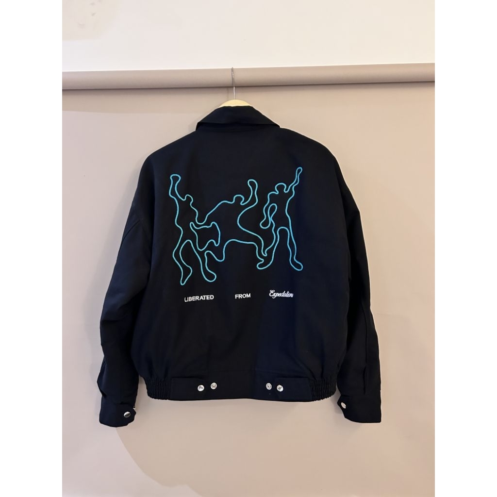 Owners Boxy Work Jacket - Liberate - Jaket Hitam ( SECOND )