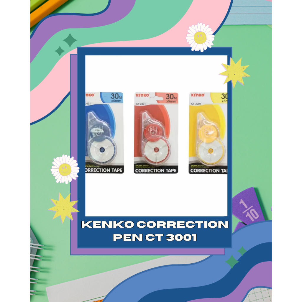 

KENKO CORRECTION TAPE CT 3001 TIPE-X KERTAS 30M