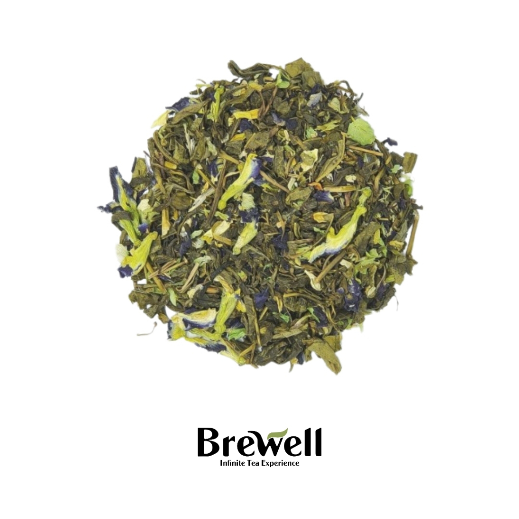 

BLEU JASMINE Tea Blend / Teh Hijau Blue Pea Jasmine Green Tea 15 Gram / 50 Gram
