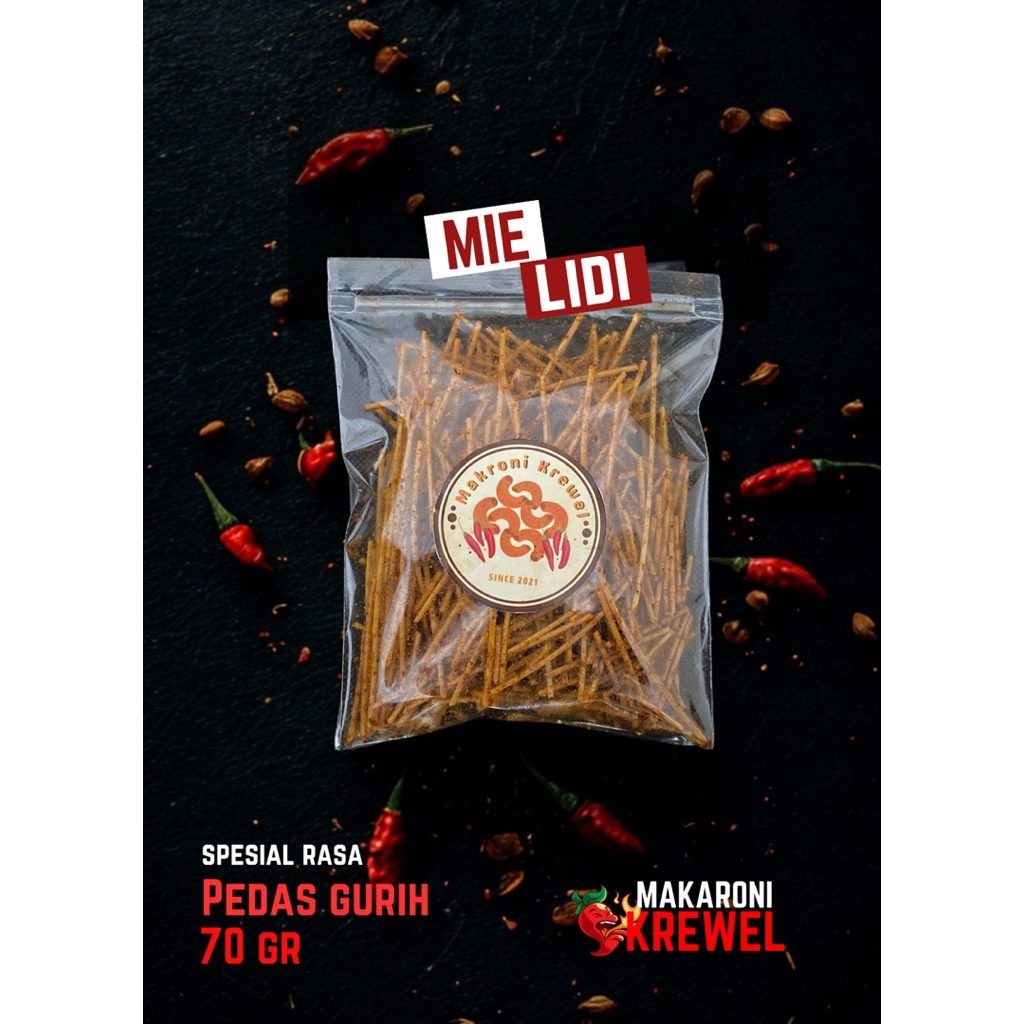 

Makroni Krewel - (Mie Lidi Kemasan Plastik Ziplock Kecil)